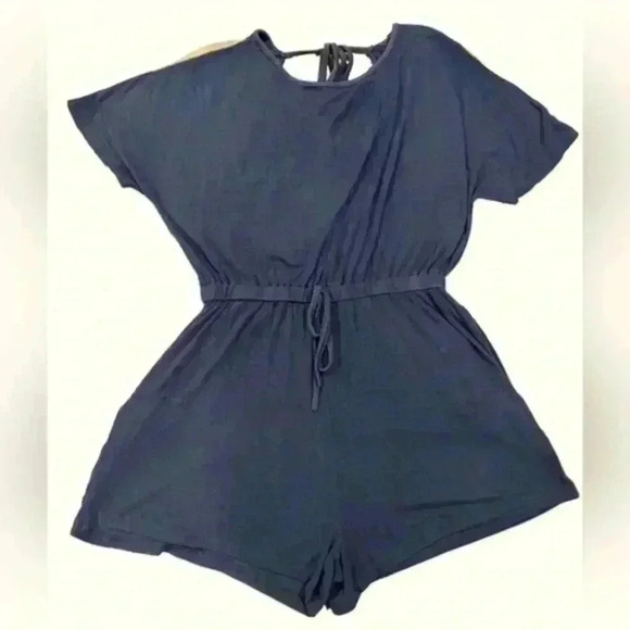 no name Pants - No Name Navy Blue Romper Women’s Size Medium